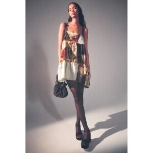 Urban Outfitters Folklove Handkerchief VTG Boho Babydoll Dress M Fairy Grunge